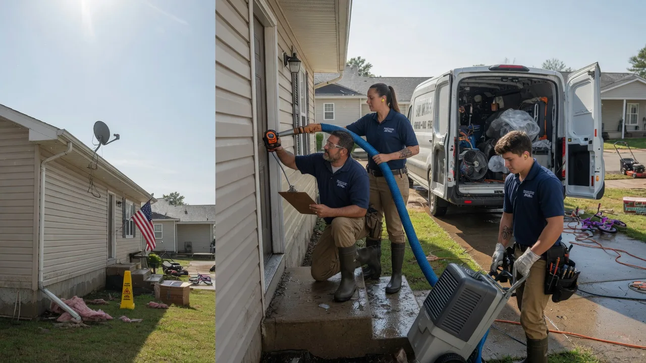 Ceiling Water Damage Restoration in Man, WV near me